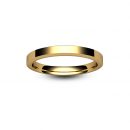 18ct Rose Gold Chamfered Edge Wedding Ring