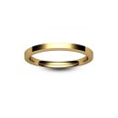 18ct Rose Gold Chamfered Edge Wedding Ring