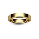 18ct Rose Gold Chamfered Edge Wedding Ring