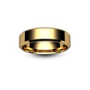 18ct Rose Gold Chamfered Edge Wedding Ring