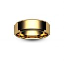 18ct Rose Gold Chamfered Edge Wedding Ring