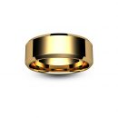 18ct Rose Gold Chamfered Edge Wedding Ring