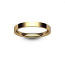 9ct Rose Gold Flat Court Wedding Ring