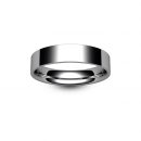 18ct White Gold Flat Court Wedding Ring