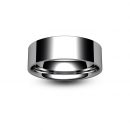 18ct White Gold Flat Court Wedding Ring