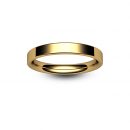 9ct Rose Gold Modern Flat Court Wedding Ring