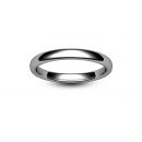 18ct White Gold Slight Court Wedding Ring