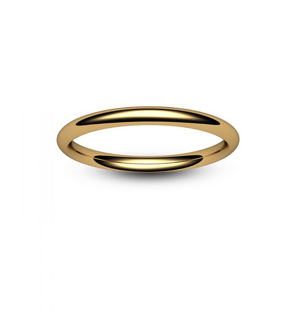 18ct Yellow Gold Traditional Court Wedding Ring