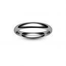 18ct White Gold Traditional Court Wedding Ring